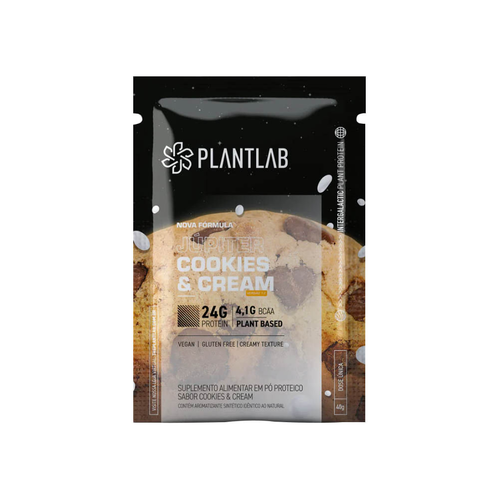 Proteína Vegetal Cremosa Cookies and Cream 40g PlantLab