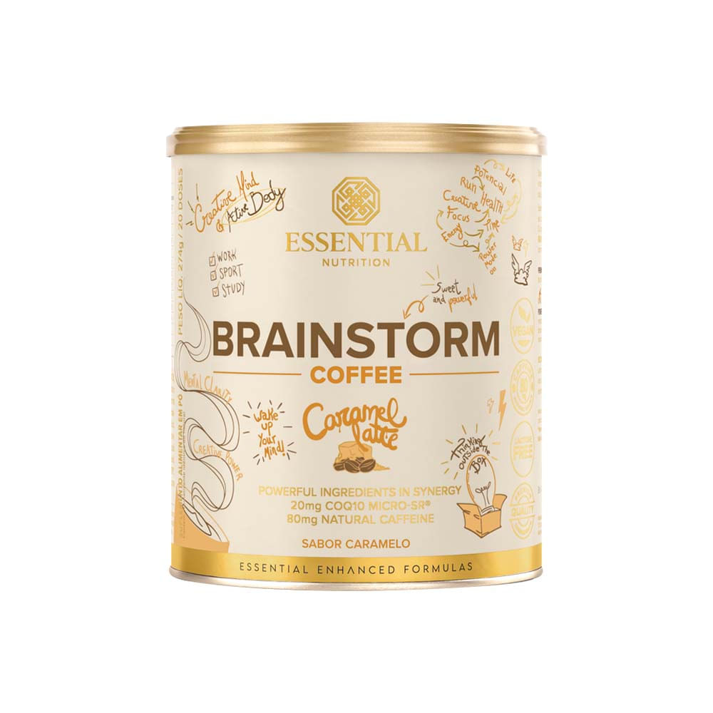 Brainstorm Coffee Caramel Latte 274g Essential Nutrition