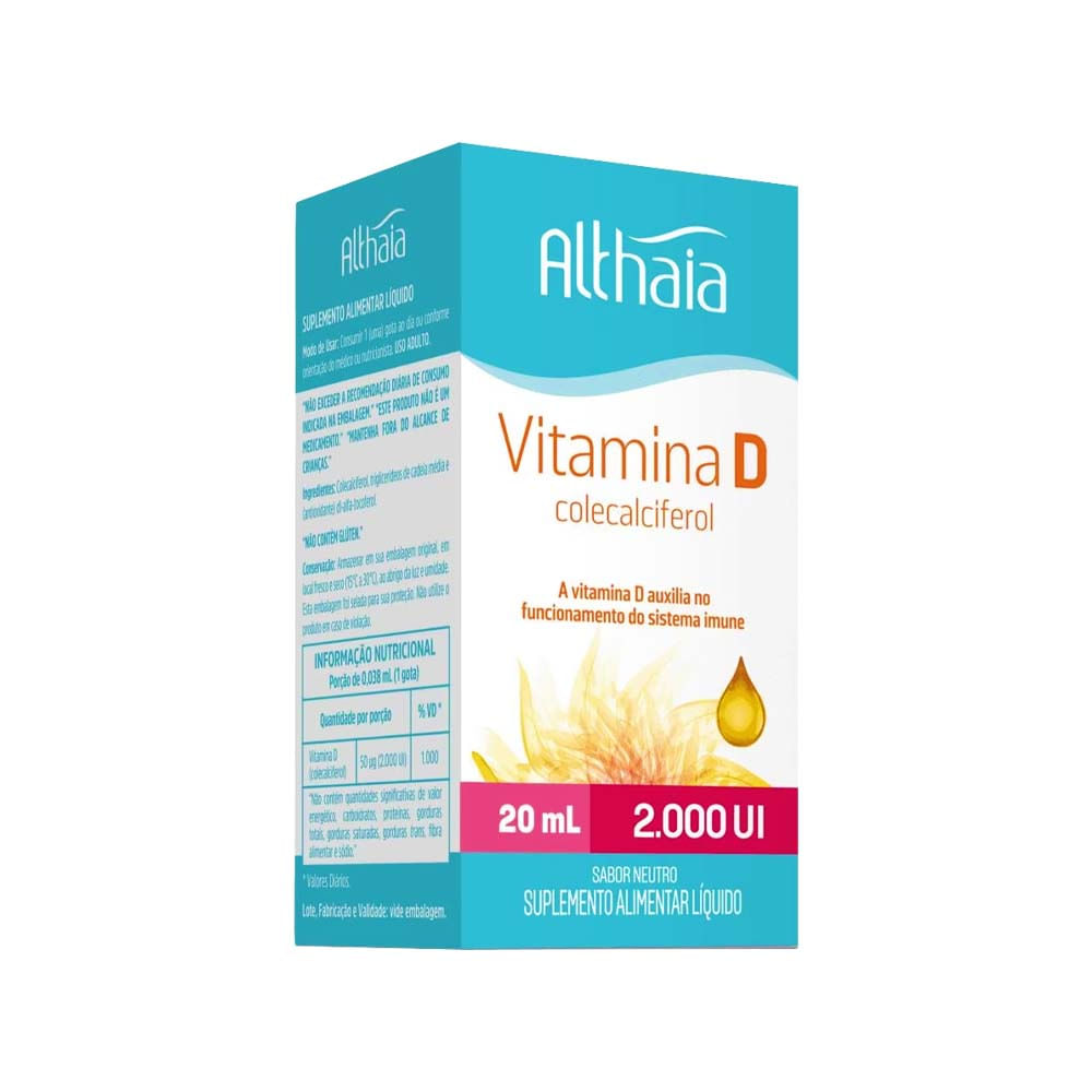 Vitamina D Colecalciferol 2.000 UI 20ml Althaia