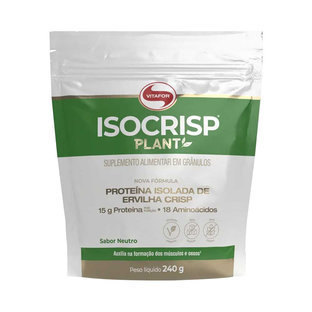 Isocrisp Vegan Proteína Isolada de Ervilha Crisp 240g Vitafor
