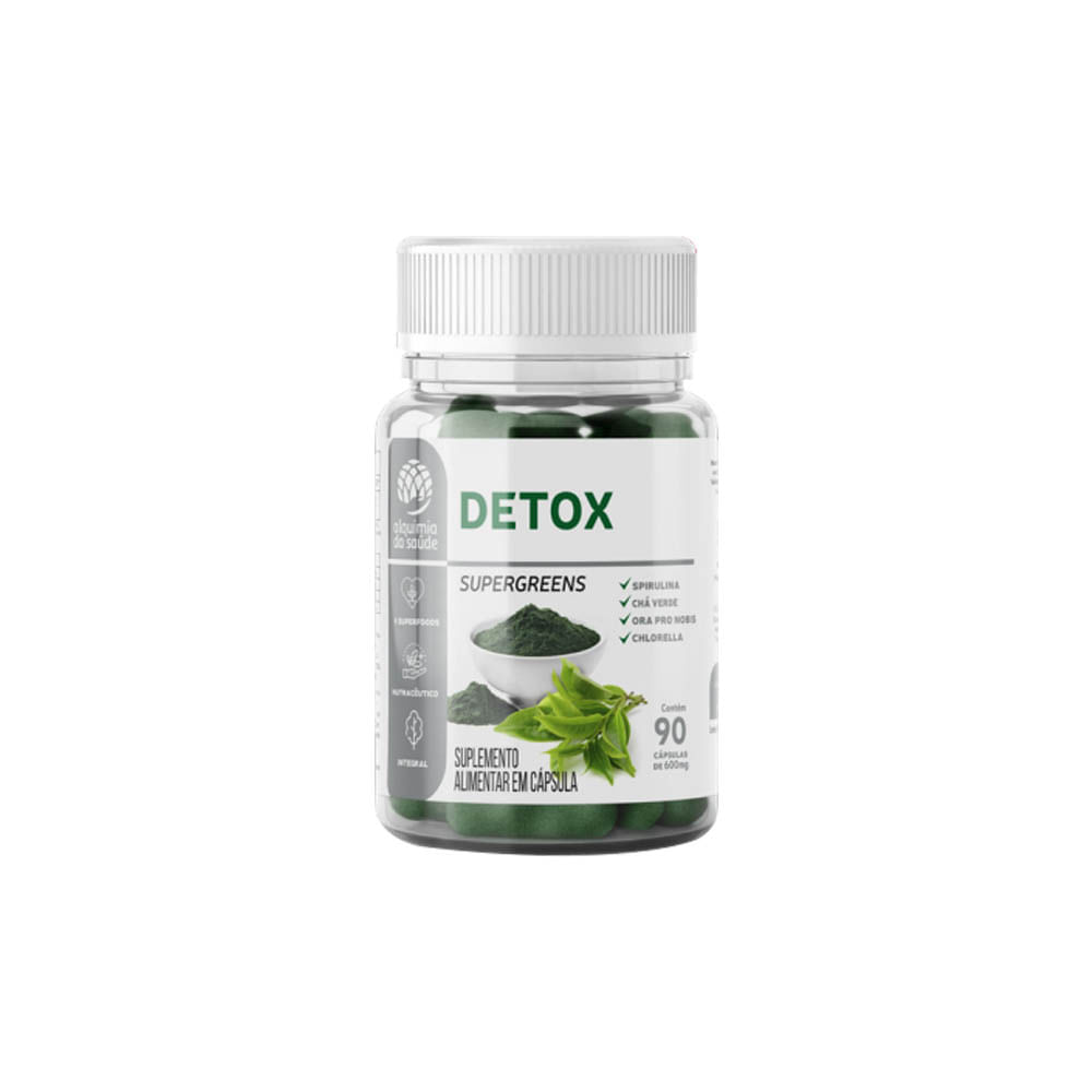 Detox Supergreens 90 Cápsulas Alquimia da Saúde