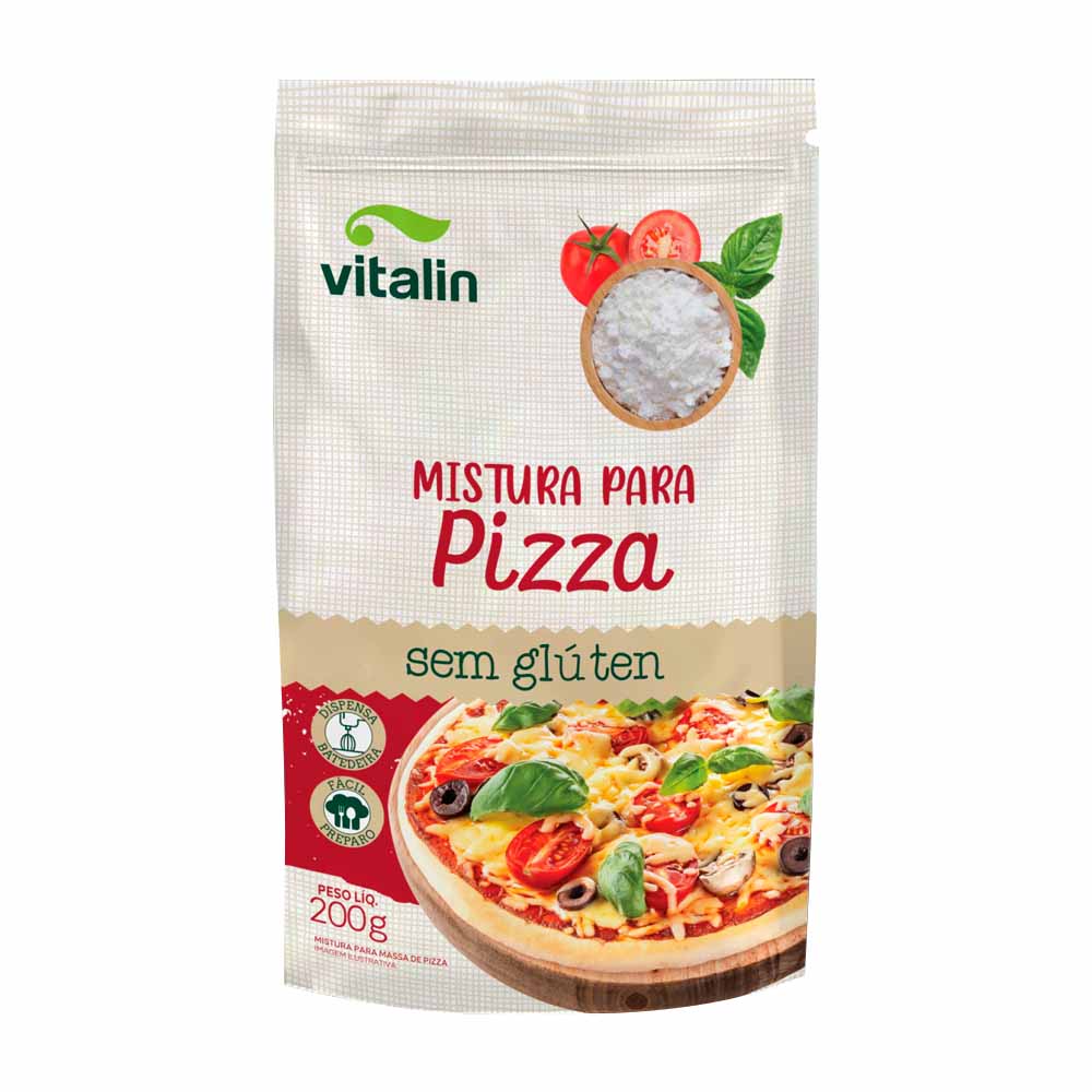 Mistura Para Pizzas Sem Glúten 200g Vitalin