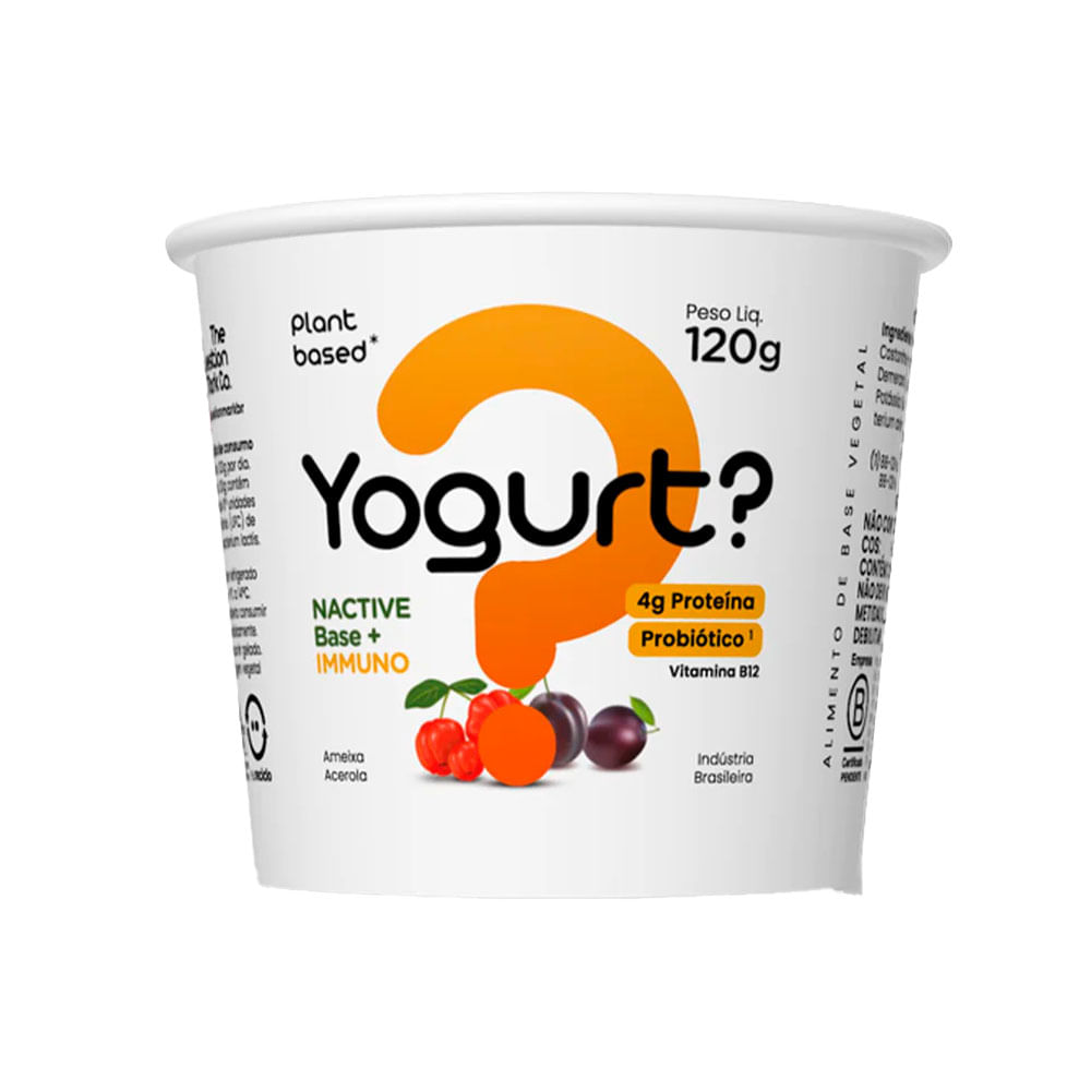 Yogurt Vegano Ameixa e Acerola 120g The Question Mark
