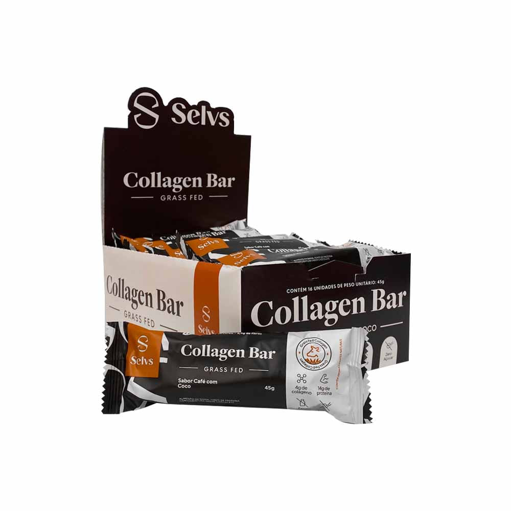 Collagen Bar Café com Coco 45g Selvs