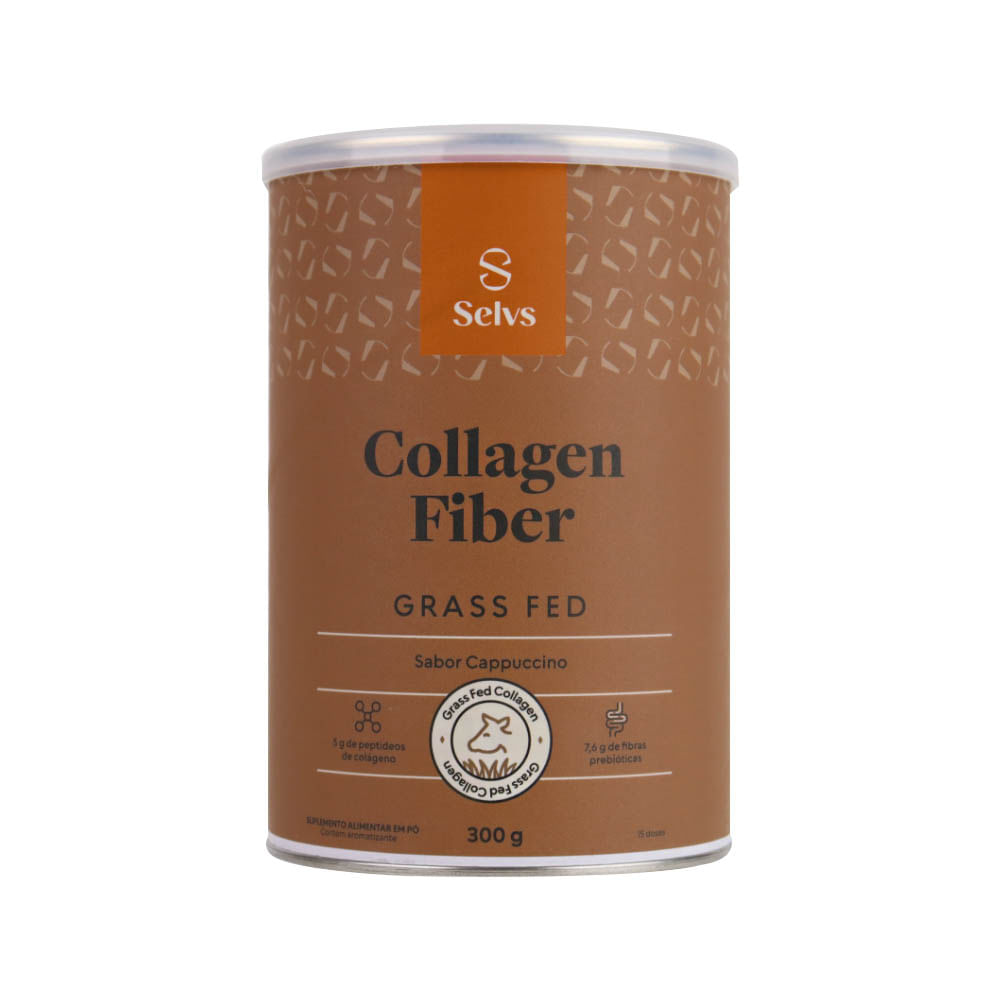 Collagen Fiber Grass Fed Cappuccino 360g Selvs