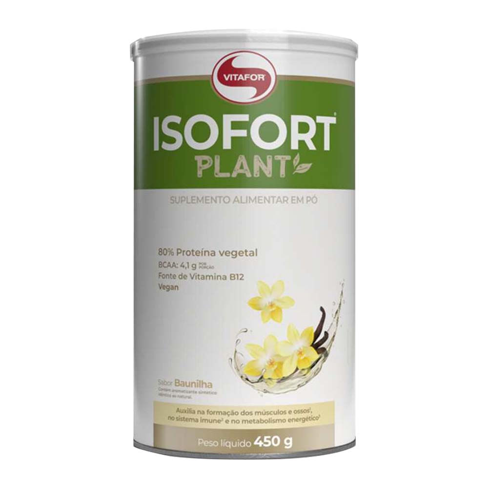 Isofort Plant Sabor Baunilha 450g Vitafor