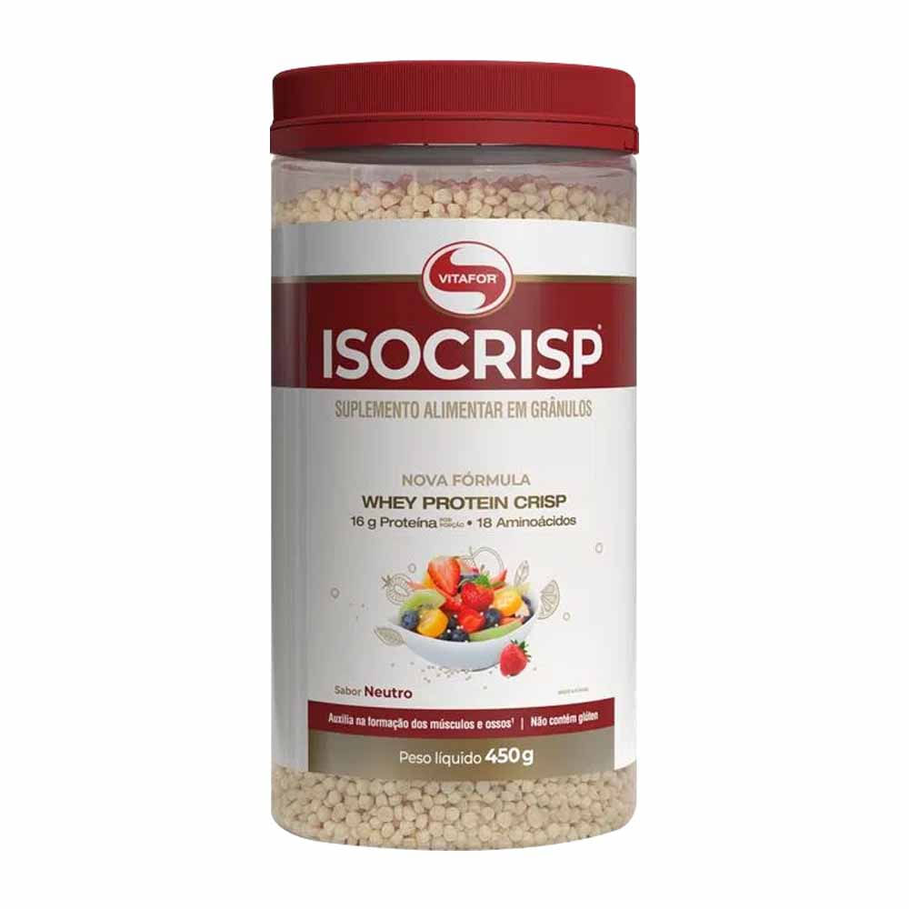 Isocrisp Whey Protein Crisp Neutro 450g Vitafor