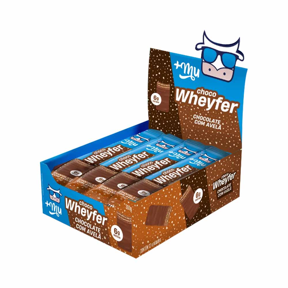 Mais Mu — ChocoWheyfer Chocolate com Avelã Caixa 12x25g