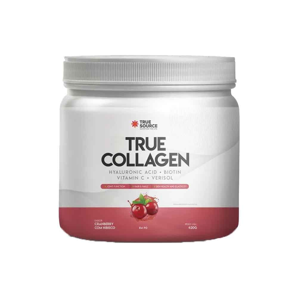 Colágeno Hidrolisado Cranberry com Hibisco 420g True Source