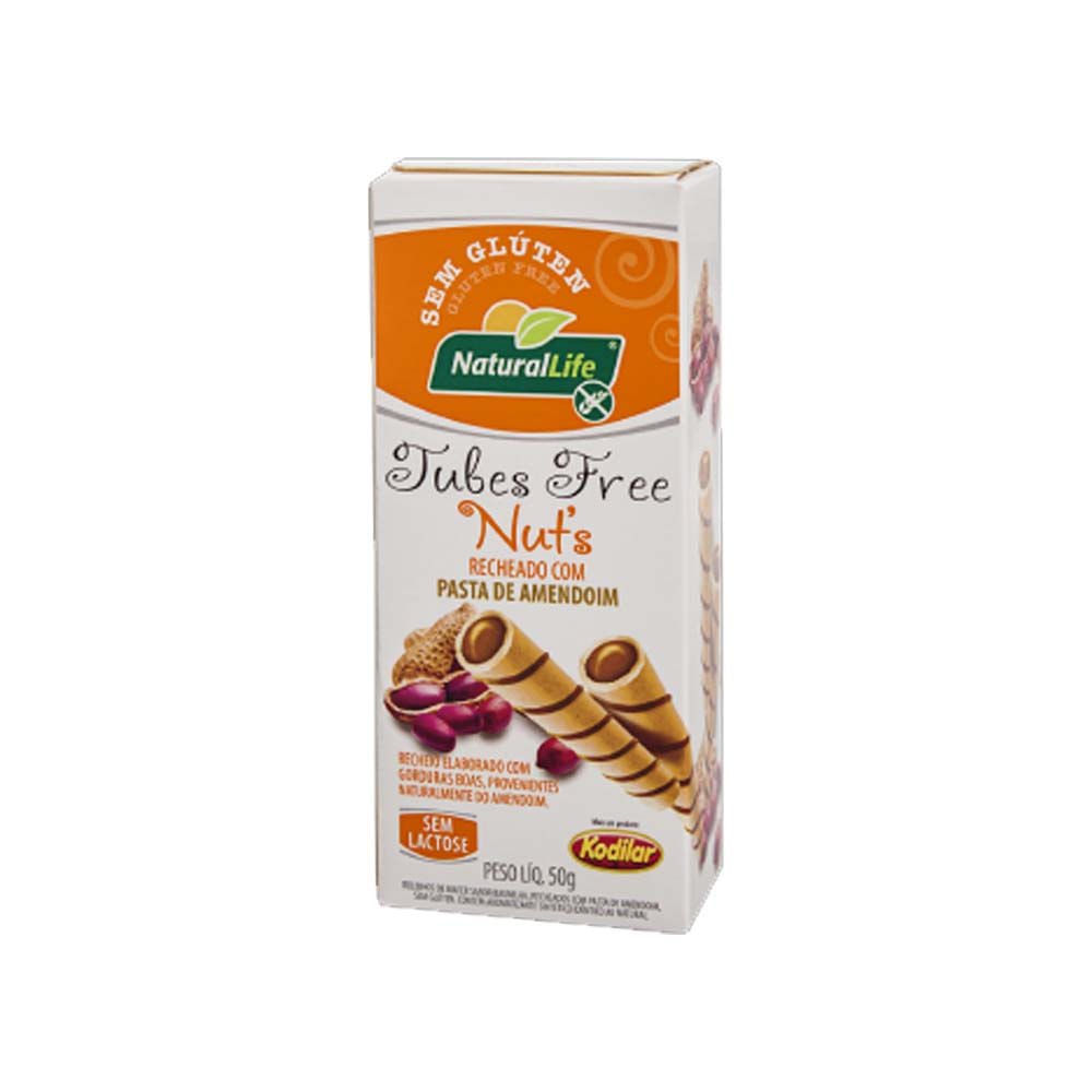 Tubes Free Nuts Pasta de Amendoim 50g Natural Life