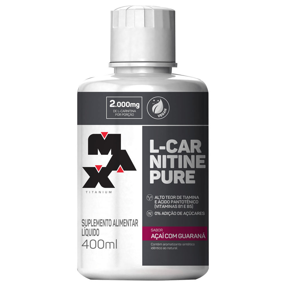 L-Carnitina Pure Açaí e Guaraná Max Titanium - Empório Quatro Estrelas