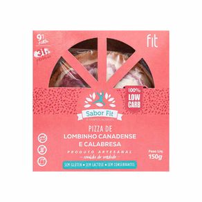 Pizza-Low-Carb-Lombinho-Canadense-e-Calabresa-Sem-Gluten-e-Lactose-150g-Sabor-Fit