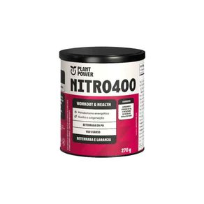 Suplemento Alimentar de Nitratos Beterraba e Laranja Nitro 400 270g Plant Power