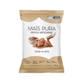 Pipoca Artesanal Doce de Leite 100g Mais Pura