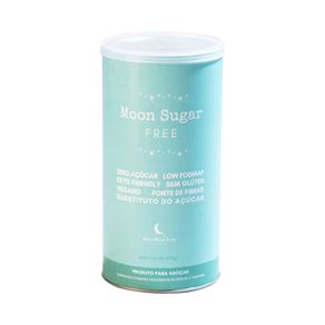 Adoçante da marca moon milk chamado moon sugar free, sem açúcar e sem polióis, low fodmap, bom para quem controla a glicemia