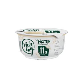 Pote-de-Iogurte-Veg-Protein-Tradicional-da-marca-Vida-Veg-com-destaque-para-11g-de-proteina-e-selo-100--vegetal.