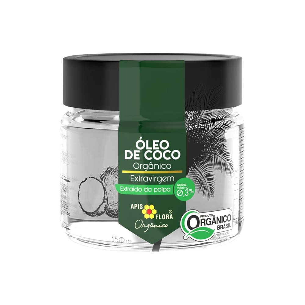 Óleo de Coco Orgânico 150ml - Apis Flora - Empório Quatro Estrelas
