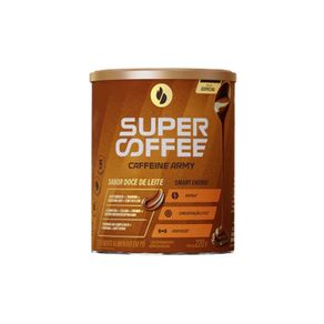 Embalagem-do-suplemento-SuperCoffee-Doce-de-Leite-220g-da-Caffeine-Army-com-formula-energetica-funcional-para-foco-e-disposicao
