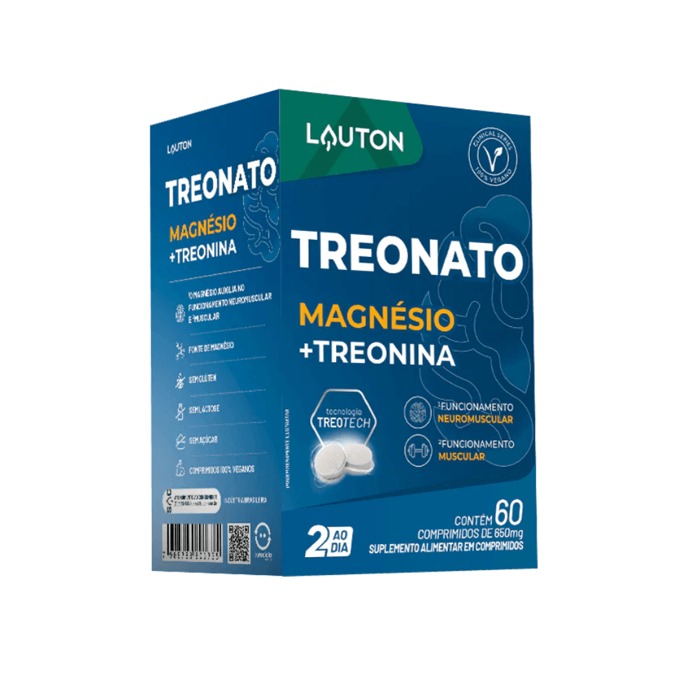 Lauton — Treonato Magnésio com Treonina 60 comprimidos