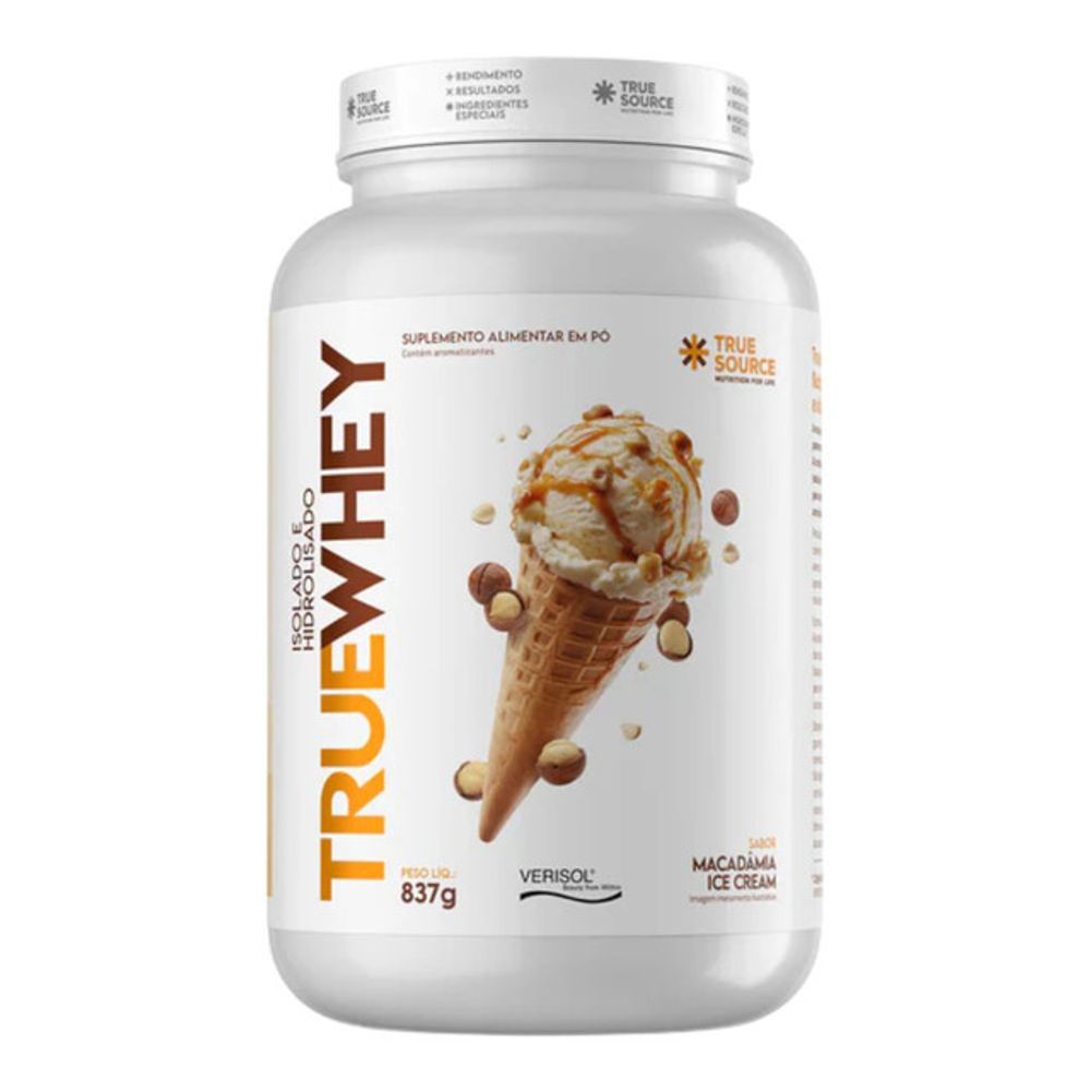 【あ】TRUE計60ml True Source — True Whey Macadâmia 837g | Isolado